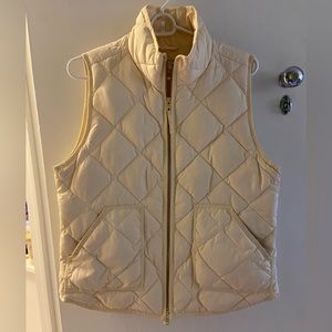 J Crew Vest - cream colored, textured, barely worn
